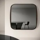 Specchio Quadrato con Cornice in Legno di Design Made in Italy - Vespera Viadurini