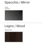 Specchio Quadrato con Cornice in Legno di Design Made in Italy - Vespera Viadurini