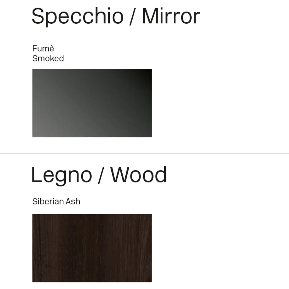 Specchio Quadrato con Cornice in Legno di Design Made in Italy - Vespera Viadurini