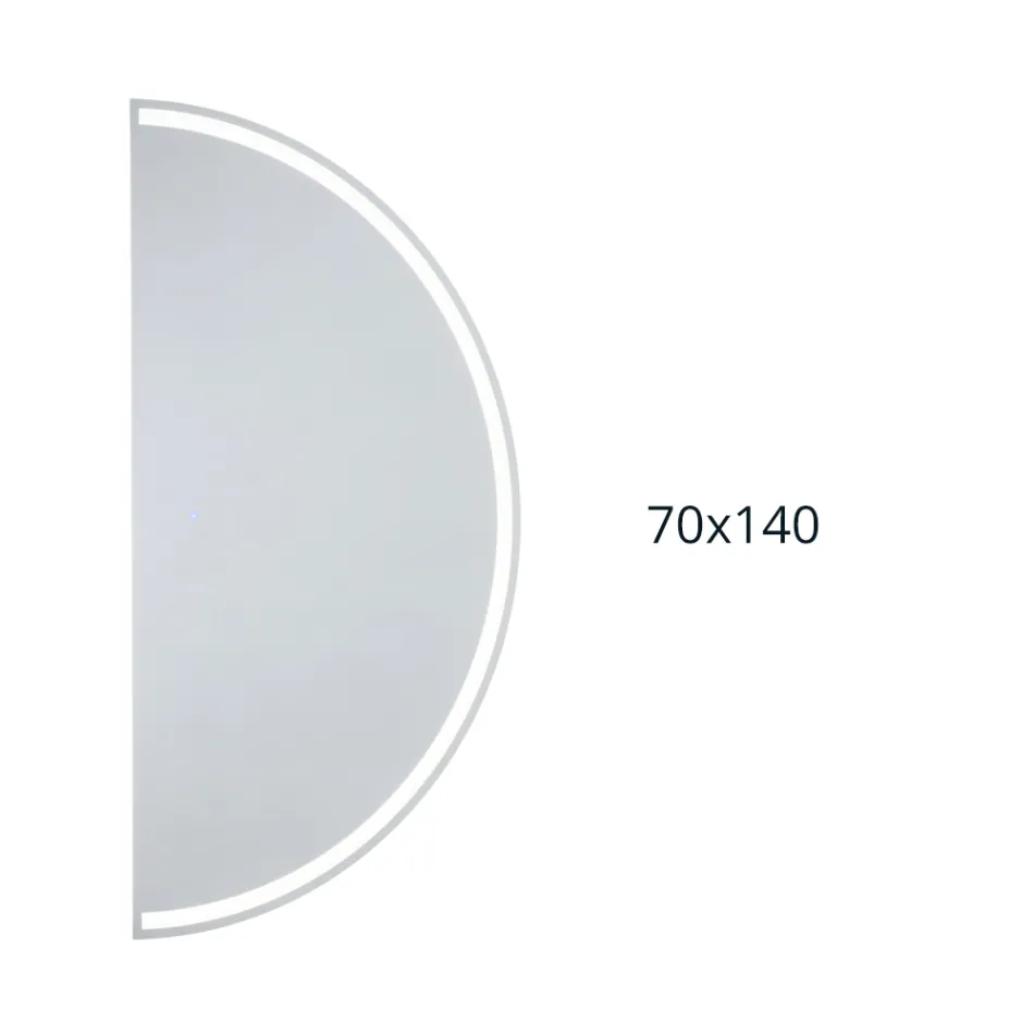 Specchio Retroilluminato con Stripe Led a Luce Continua - Excelsior Viadurini