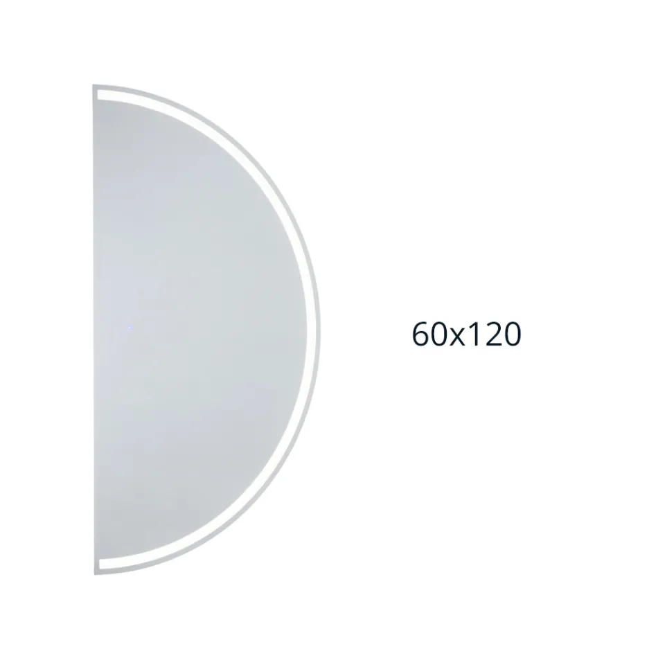 Specchio Retroilluminato con Stripe Led a Luce Continua - Excelsior Viadurini