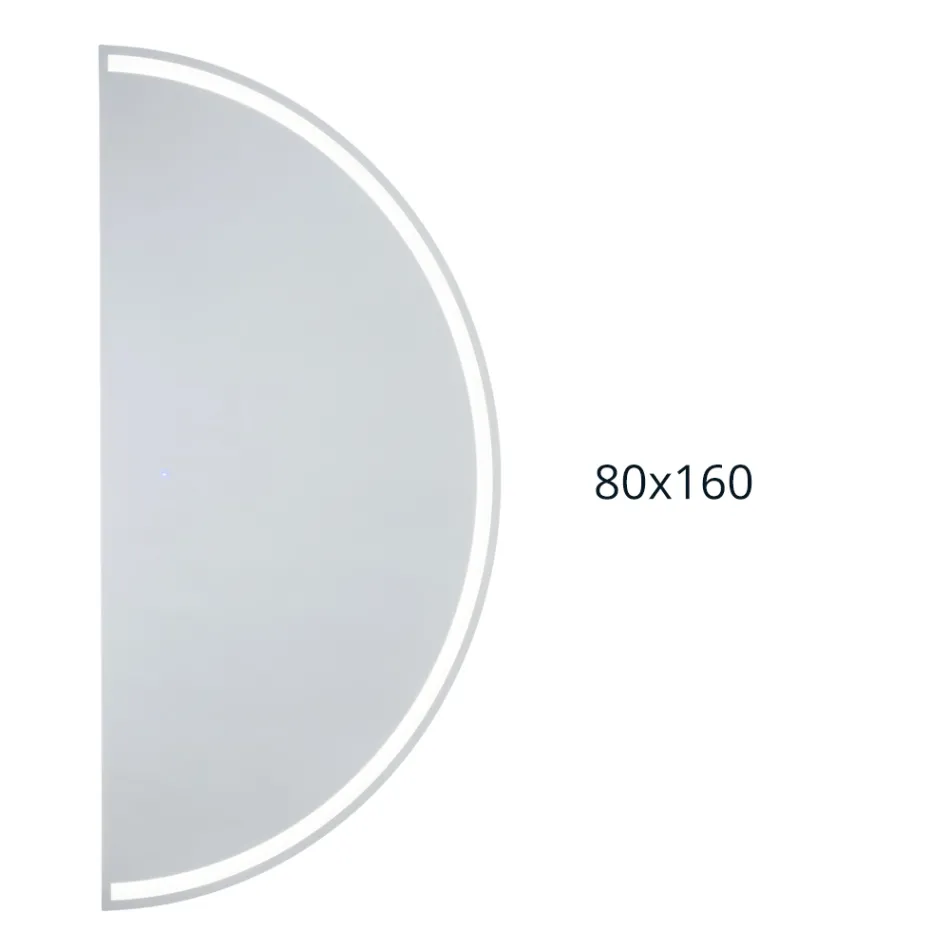 Specchio Retroilluminato con Stripe Led a Luce Continua - Excelsior Viadurini