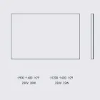 Specchio Retroilluminato da Parete con Telaio in Acciaio Made in Italy - Tundra Viadurini