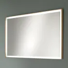 Specchio Rettangolare a Parete Cornice in Metallo Vari Colori e Luce Led - Renga Viadurini
