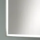 Specchio Rettangolare a Parete Cornice in Metallo Vari Colori e Luce Led - Renga Viadurini