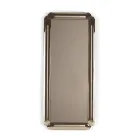 Specchio Rettangolare con Cornice in Cristallo Fuso Made in Italy - Belinda Viadurini