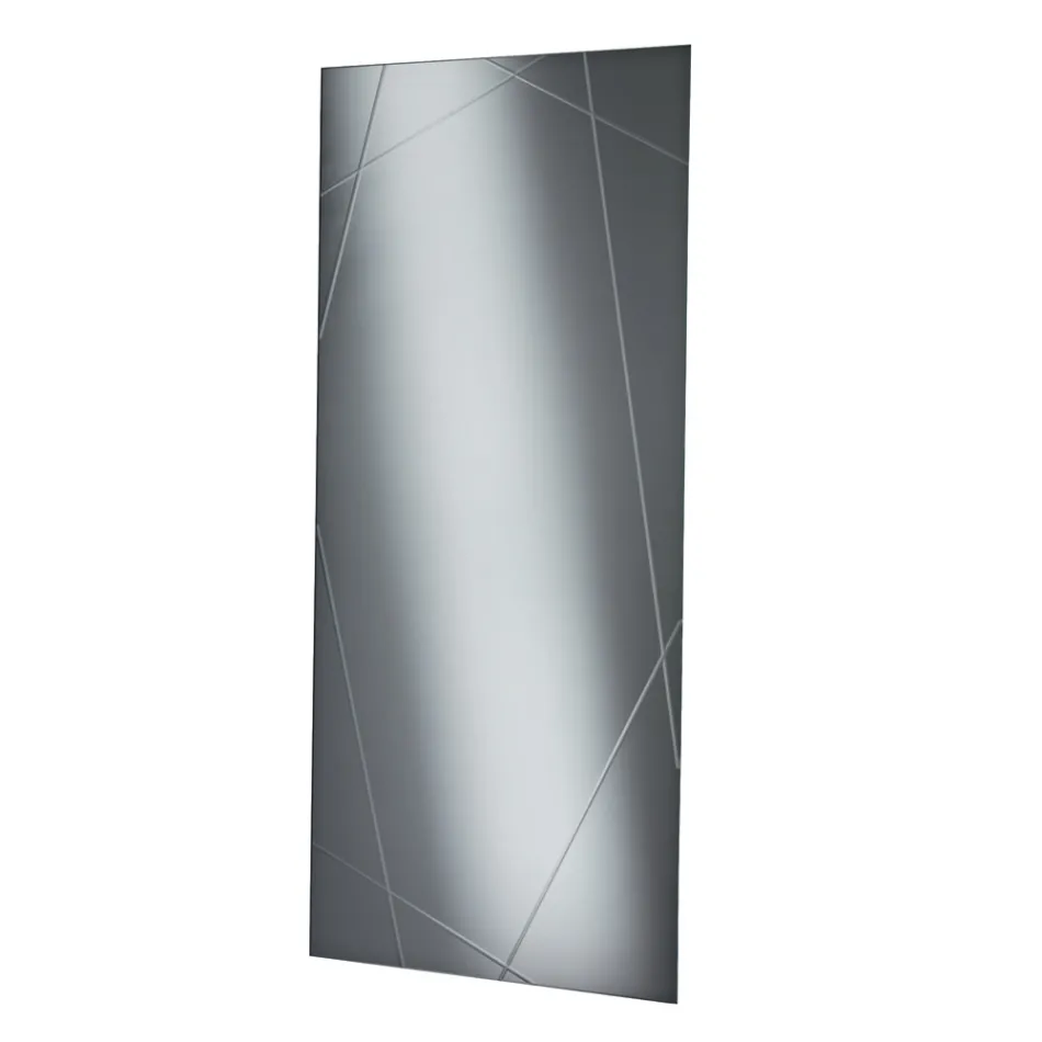 Specchio Rettangolare con Incisioni a Laser Made in Italy - Alberta Viadurini