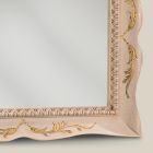 Specchio Rettangolare Legno Bianco Stile Classico Made in Italy - Florence Viadurini