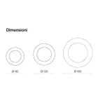 Specchio Rotondo con Cornice in Vetro Mosso Made in Italy - Adelma Viadurini