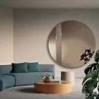 Specchio Rotondo con Inserto a Rete Made in Italy - Brigitta Viadurini