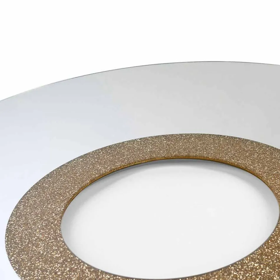 Specchio rotondo di design moderno fatto in Italia Aris Viadurini