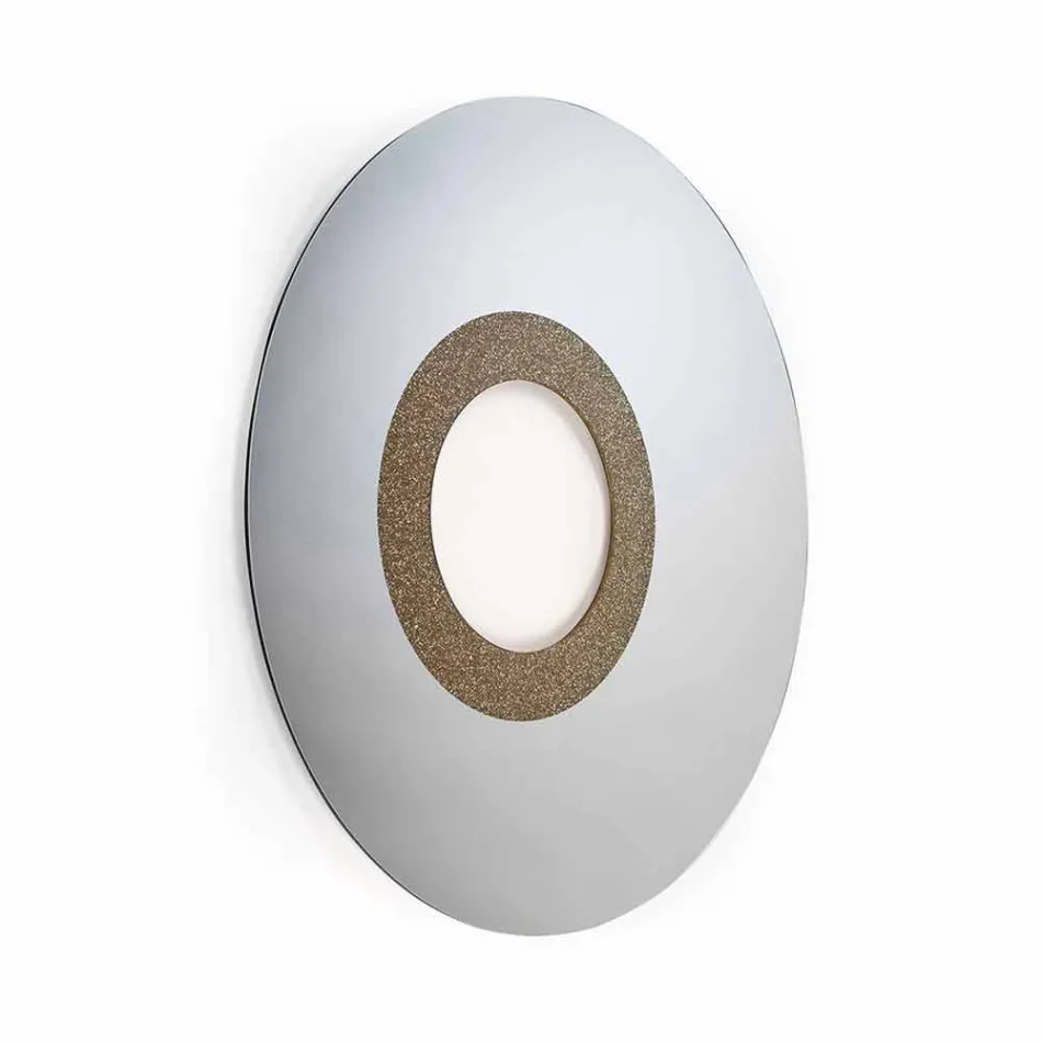 Specchio rotondo di design moderno fatto in Italia Aris Viadurini