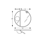 Specchio Rotondo in Legno e Specchio Ingranditore Made in Italy - Marie Viadurini