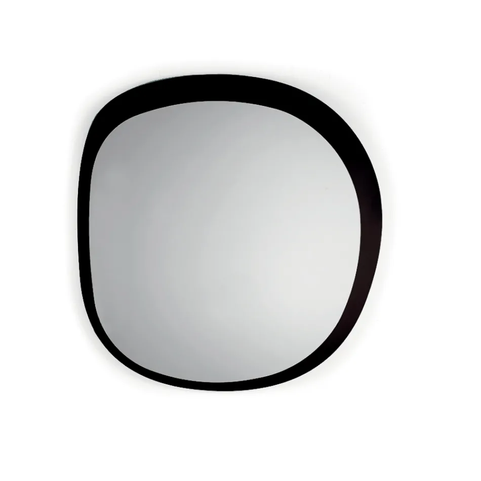 Specchio Sagomato Composto da 2 Vetri Sovrapposti Made in Italy - Alida Viadurini