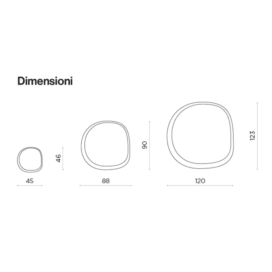 Specchio Sagomato Composto da 2 Vetri Sovrapposti Made in Italy - Alida Viadurini
