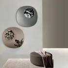 Specchio Sagomato Con Inserto in Vetro Mosso Made in Italy - Adalberta Viadurini