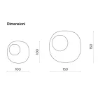 Specchio Sagomato Con Inserto in Vetro Mosso Made in Italy - Adalberta Viadurini