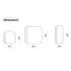 Specchio Sagomato con Inserto Rigato Made in Italy - Alessia Viadurini