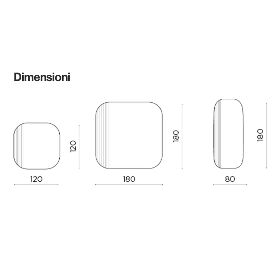 Specchio Sagomato con Inserto Rigato Made in Italy - Alessia Viadurini