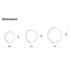 Specchio Sagomato Con Semi Cornice in Vetro Fuso Made in Italy - Abigaille Viadurini