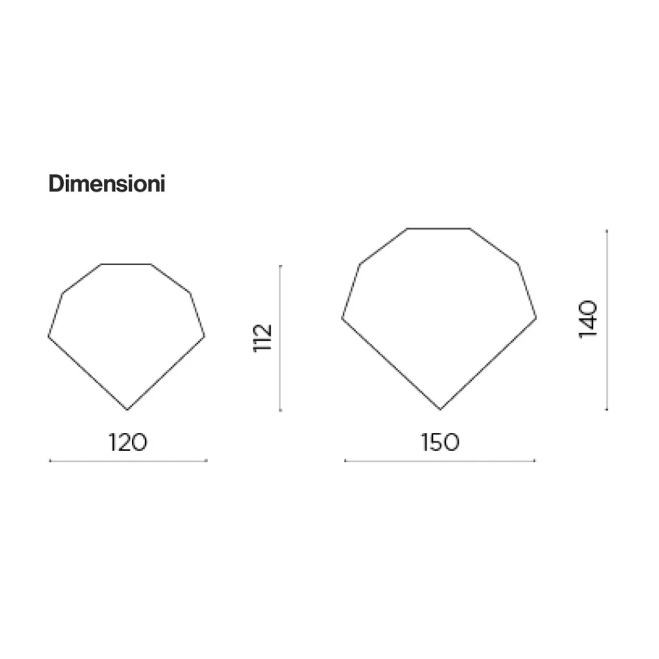 Specchio Sagomato Disponibile in 2 Colori e 2 Misure - Bonella Viadurini