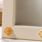 Specchio verticale da terra / muro con decorazioni Abel, fatto a mano Viadurini