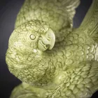 Statuina a Forma di Pappagallo in Ceramica Lavorata a Mano in Italia - Pagallo Viadurini