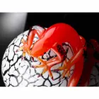 Statuina Decorativa in Vetro a Forma di Uovo con Geco Made in Italy - Huevo Viadurini