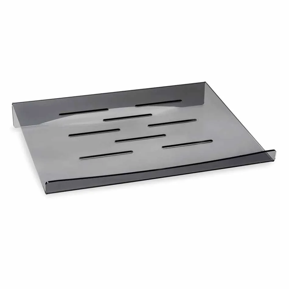 Supporto per Laptop in Plexiglass Trasparente o Fumè Design 2 Pezzi - Nerdino Viadurini