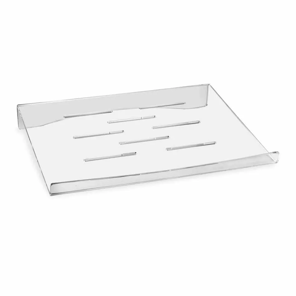 Supporto per Laptop in Plexiglass Trasparente o Fumè Design 2 Pezzi - Nerdino Viadurini