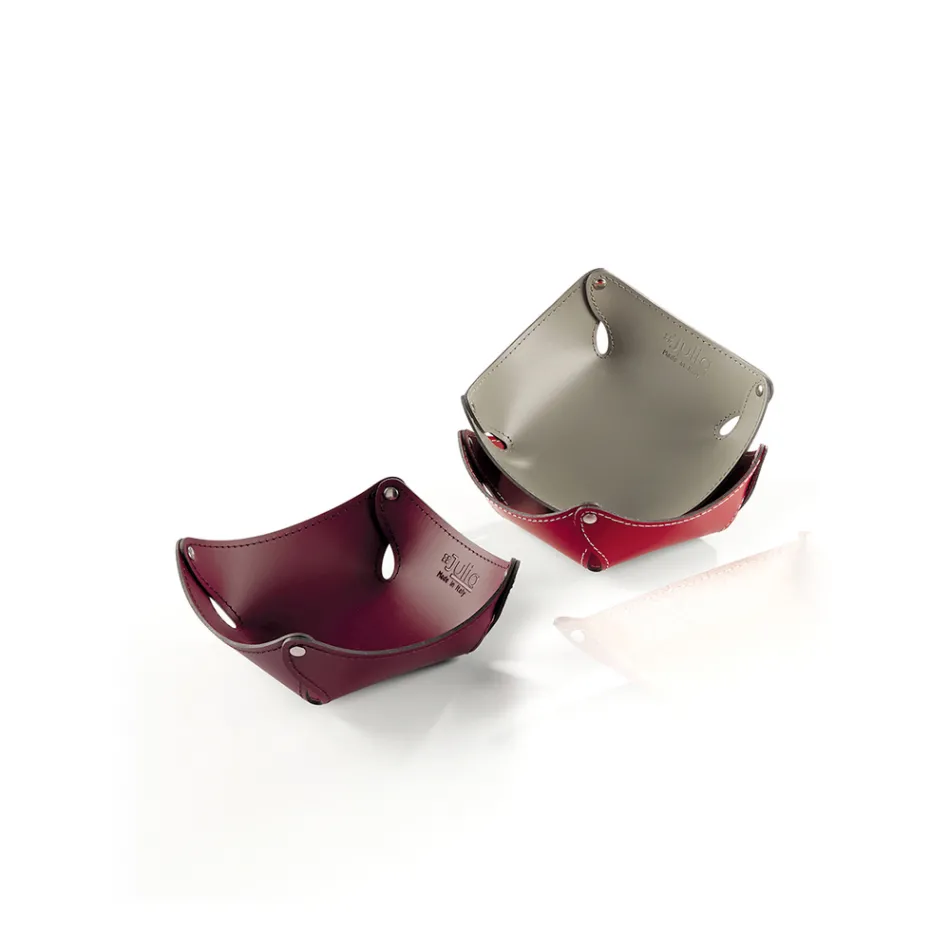 Svuotatasche Design in Cuoio o Rigenerato di Cuoio - Modello Clay Viadurini