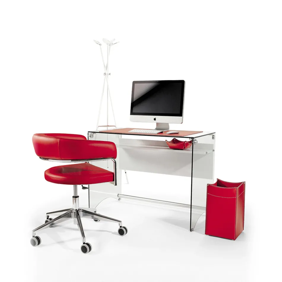 Svuotatasche Design in Cuoio o Rigenerato di Cuoio - Modello Clay Viadurini