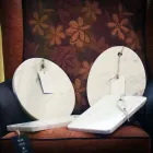 Tagliere Moderno Ovale in Marmo Bianco di Carrara Made in Italy - Masha Viadurini