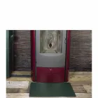 Tappetino in Cuoio per Caminetto/Stufa Virgilio Made in Italy Viadurini