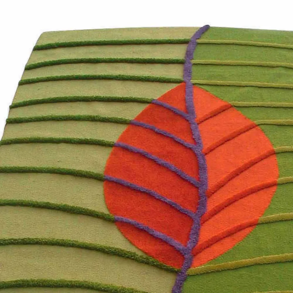 Tappeto da Salotto in Lana Taftato a mano Realizzato in Italia - Posillipo Viadurini