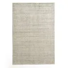 Tappeto da Salotto Prodotto su Telaio Manuale in Viscosa Lana e Cotone - Cristel Viadurini