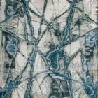 Tappeto di Design Moderno da Salotto a Fantasia in Seta di Bambù e Lana - Laptos Viadurini