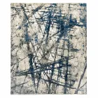 Tappeto di Design Moderno da Salotto a Fantasia in Seta di Bambù e Lana - Laptos Viadurini