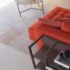 Tappeto Fatto a Mano Componibile Colorato in Viscosa Tessuto in India - Gilberto Viadurini