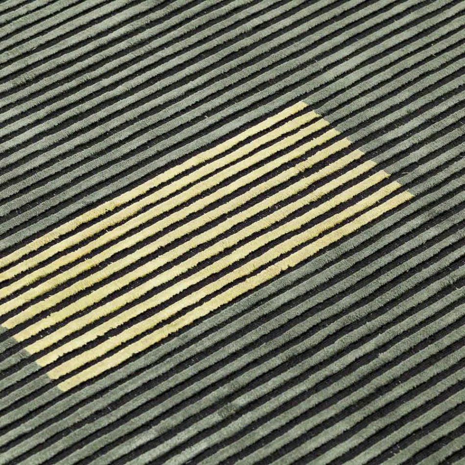 Tappeto Fatto a Mano Componibile Colorato in Viscosa Tessuto in India - Gilberto Viadurini