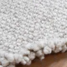 Tappeto Frangiato in Lana di Design Grande e Moderno Nero o Crema - Jacqueline Viadurini