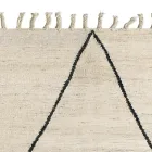 Tappeto Salotto in Lana e Cotone con Design Geometrico Moderno - Metria Viadurini