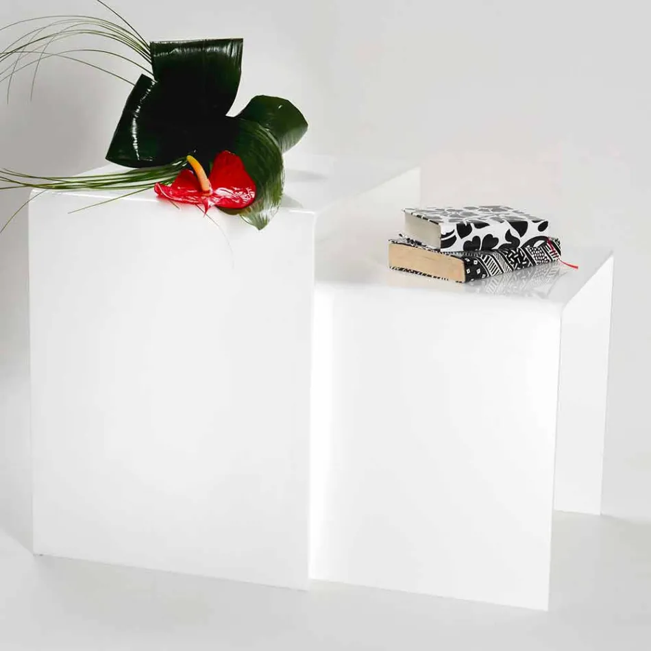 Tavolini di design in plexiglass colorato prodotti in Italia, Spinoso Viadurini