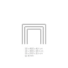 Tavolini Salotto in Cristallo Acrilico Trasparente Minimale 3 Pezzi - Cecco Viadurini