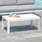 Tavolino 100x55 cm da Giardino in Alluminio di Diverse Finiture - Topolino Viadurini