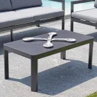 Tavolino 100x55 cm da Giardino in Alluminio di Diverse Finiture - Topolino Viadurini