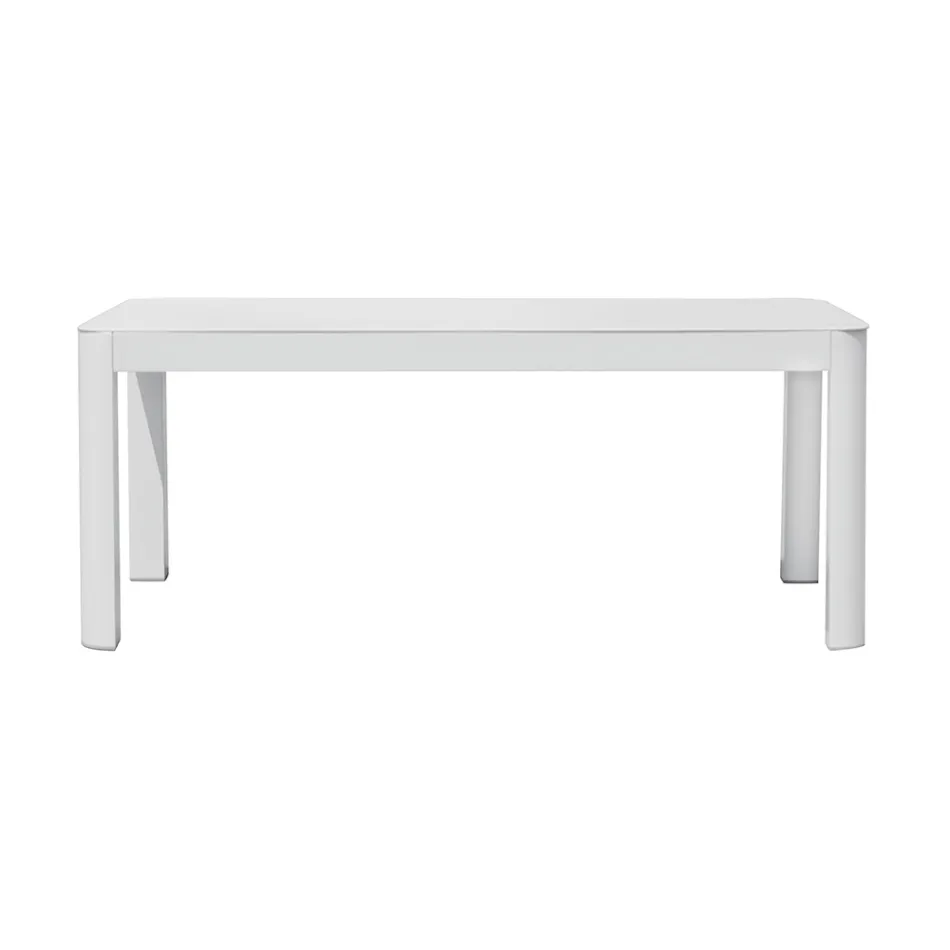 Tavolino 100x55 cm da Giardino in Alluminio di Diverse Finiture - Topolino Viadurini