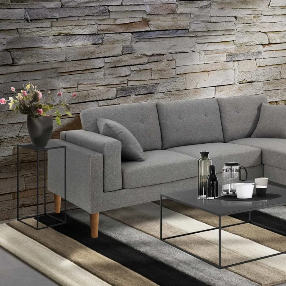 Tavolino Alto da Salotto in Acciaio - Osmio Viadurini