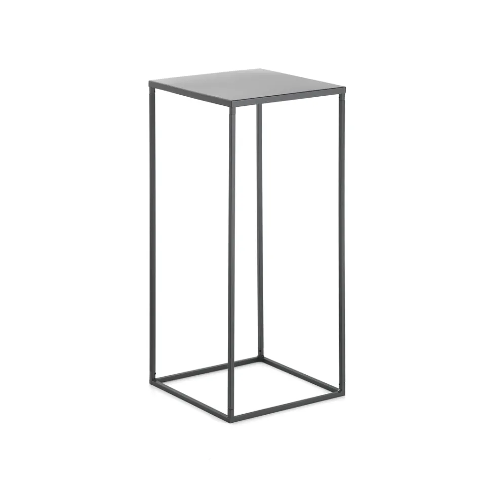 Tavolino Alto da Salotto in Acciaio - Osmio Viadurini