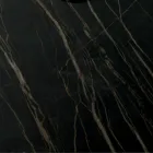 Tavolino Alto Quadrato in Metallo Inclinato e Piano Ceramica Opaca - Coriko Viadurini